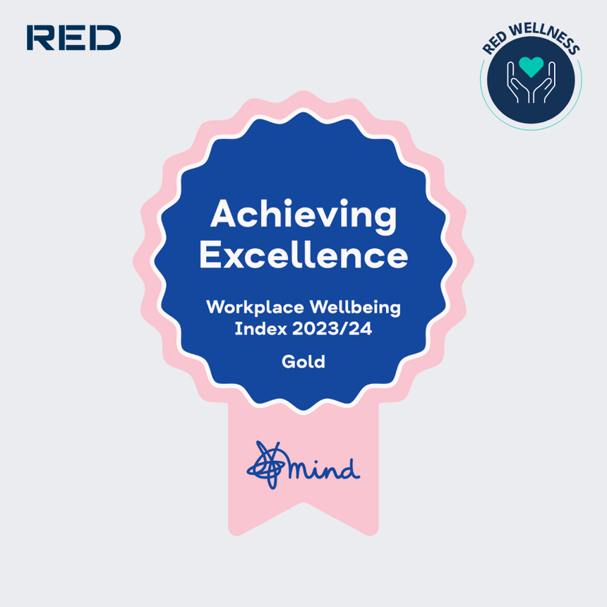 RED Engineering Design achieves Gold in Mind’s Workplace Wellbeing Awards